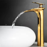 Bathroom Sink Faucet - Dunkel Bathroom Waterfall Faucet Single Hole Single handle - undefined - Signature Faucets