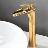 Bathroom Sink Faucet - Dunkel Bathroom Waterfall Faucet Single Hole Single handle - undefined - Signature Faucets