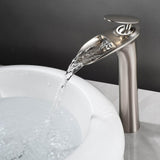 Bathroom Sink Faucet - Dunkel Bathroom Waterfall Faucet Single Hole Single handle - undefined - Signature Faucets