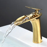 Bathroom Sink Faucet - Dunkel Bathroom Waterfall Faucet Single Hole Single handle - undefined - Signature Faucets