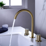 Bathroom-Sink-Faucet-Dohm-Bathroom-Sink-Faucet-Deck-Mounted-Three-hole-Two-handles-Brushed-Gold-Signature-Faucets #color_brushed gold