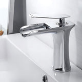 Helfer Waterfall Basin Bathroom Sink Faucet Single handle