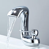 BathroomSinkFaucet-ScheftelModernWaterfallBathroomFaucetSingleHandleSingleHole-chrome-SignatureFaucets #color_chrome
