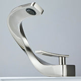 Colm-Unique-Design-Basin-Bathroom-Sink-Faucet-Single-Handle-Single-Hole-Brushed-Nickel-Signature Faucets #color_brushed nickel