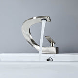 Colm-Unique-Design-Basin-Bathroom-Sink-Faucet-Single-Handle-Single-Hole-Brushed-Nickel-Signature Faucets #color_brushed nickel