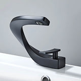 Colm-Unique-Design-Basin-Bathroom-Sink-Faucet-Single-Handle-Single-Hole-Matte-Black-Signature Faucets #color_matte black