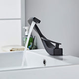 Colm-Unique-Design-Basin-Bathroom-Sink-Faucet-Single-Handle-Single-Hole-Matte-Black-Signature Faucets #color_matte black