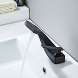 Colm-Unique-Design-Basin-Bathroom-Sink-Faucet-Single-Handle-Single-Hole-Matte-Black-Signature Faucets #color_matte black