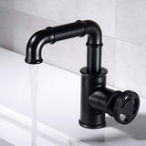 Imdorf-Industrial-Style-Bathroom-Sink-Faucet-Single-Hole-Single-Handle-matte-black-SignatureFaucets #color_matte black