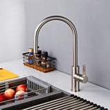 Kitchen-Faucet-Discreeto-Single-Hole-Kitchen-Faucet-With-Pull-Out-Spout-brushed-nickel-Signature-Faucets #color_brushed nickel