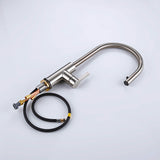 Kitchen-Faucet-Discreeto-Single-Hole-Kitchen-Faucet-With-Pull-Out-Spout-brushed-nickel-Signature-Faucets #color_brushed nickel