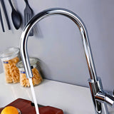 Kitchen-Faucet-Discreeto-Single-Hole-Kitchen-Faucet-With-Pull-Out-Spout-chrome-Signature-Faucets #color_chrome