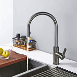 Kitchen-Faucet-Discreeto-Single-Hole-Kitchen-Faucet-With-Pull-Out-Spout-gun-metal-gray-Signature-Faucets #color_gun black