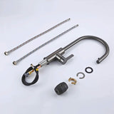 Kitchen-Faucet-Discreeto-Single-Hole-Kitchen-Faucet-With-Pull-Out-Spout-gun-metal-gray-Signature-Faucets #color_gun black