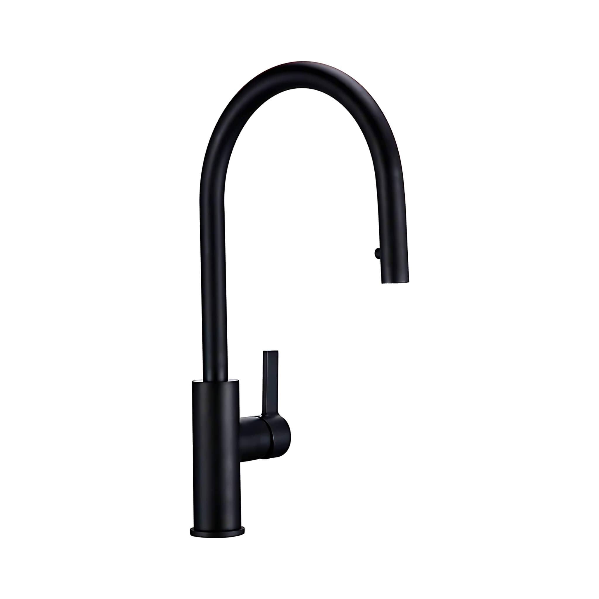Kitchen-Faucet-Discreeto-Single-Hole-Kitchen-Faucet-With-Pull-Out-Spout-matte-black-Signature-Faucets #color_matte black