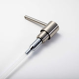 Brushed Nickel nozzle soap dispensing