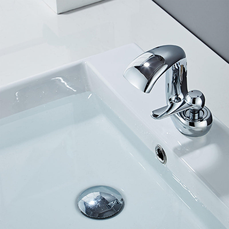 Bathroom Sink Faucet - Scheftel Modern Waterfall Bathroom Faucet Single Handle Single Hole - undefined - Signature Faucets