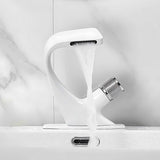 Bathroom Sink Faucet - Adam Modern Waterfall Bathroom Sink Faucet Deck Mounted Single Hole - undefined - Signature Faucets
