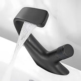 Bathroom Sink Faucet - Adam Modern Waterfall Bathroom Sink Faucet Deck Mounted Single Hole - undefined - Signature Faucets