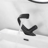 Bathroom Sink Faucet - Adam Modern Waterfall Bathroom Sink Faucet Deck Mounted Single Hole - undefined - Signature Faucets