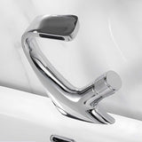 Bathroom Sink Faucet - Adam Modern Waterfall Bathroom Sink Faucet Deck Mounted Single Hole - undefined - Signature Faucets