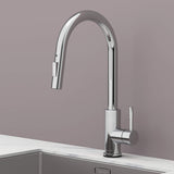 Stainless steel kitchen faucet - Imperium Touch Control Dual Function Pull Out sprayer Spout Kitchen Faucet - Chrome - Signature Faucets #color_chrome