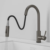 Stainless steel kitchen faucet - Imperium Touch Control Dual Function Pull Out sprayer Spout Kitchen Faucet - Gunmetal Gray - Signature Faucets #color_gunmetal gray