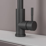 Stainless steel kitchen faucet - Imperium Touch Control Dual Function Pull Out sprayer Spout Kitchen Faucet - Brushed Nickel - Signature Faucets #color_matte black