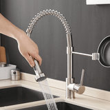 Kitchen Faucet - Spiro Single-Hole Kitchen Faucet with Pull-Down Spring Spout - undefined - Signature Faucets