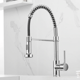 Kitchen Faucet - Spiro Single-Hole Kitchen Faucet with Pull-Down Spring Spout - undefined - Signature Faucets