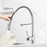 Kitchen Faucet - Spiro Single-Hole Kitchen Faucet with Pull-Down Spring Spout - undefined - Signature Faucets