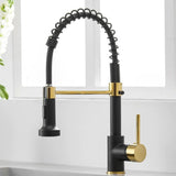 Kitchen Faucet - Spiro Single-Hole Kitchen Faucet with Pull-Down Spring Spout - undefined - Signature Faucets
