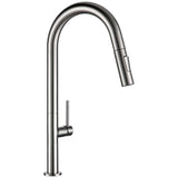 Kitchen Faucet - Laufer Single-Hole Kitchen Faucet With Pull Out Spring Spout - undefined - Signature Faucets