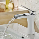 Bathroom Sink Faucet - Helfer Waterfall Basin Bathroom Sink Faucet Single handle - undefined - Signature Faucets