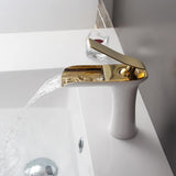 Bathroom Sink Faucet - Helfer Waterfall Basin Bathroom Sink Faucet Single handle - undefined - Signature Faucets