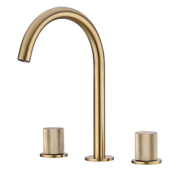 Bathroom Sink Faucet - Dohm Bathroom Sink Faucet Deck Mounted Three-hole Two-handles - undefined - Signature Faucets