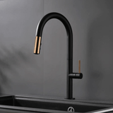 Kitchen Faucet - Laufer Single-Hole Kitchen Faucet With Pull Out Spring Spout - undefined - Signature Faucets