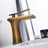 Bathroom Sink Faucet - Helfer Waterfall Basin Bathroom Sink Faucet Single handle - undefined - Signature Faucets