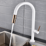 Kitchen Faucet - Laufer Single-Hole Kitchen Faucet With Pull Out Spring Spout - undefined - Signature Faucets