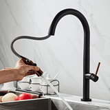 Kitchen Faucet - Laufer Single-Hole Kitchen Faucet With Pull Out Spring Spout - undefined - Signature Faucets