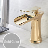 Bathroom Sink Faucet - Helfer Waterfall Basin Bathroom Sink Faucet Single handle - undefined - Signature Faucets