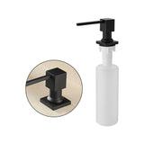 Soap Dispenser - Culp Deck Mounted Kitchen Sink Soap Dispenser 400ml (13.5oz) Square Pump Brass Construction - undefined - Signature Faucets