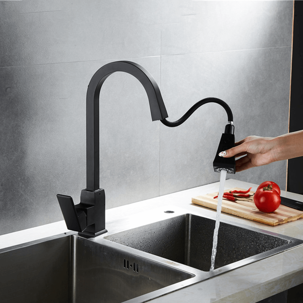 Kitchen Faucet - Besas Dual Function Pull Down Spout Kitchen Faucet - undefined - Signature Faucets
