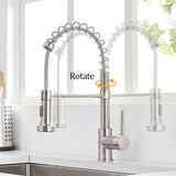 Kitchen Faucet - Spiro v2.0 Single-Hole Kitchen Faucet with Pull-Down Spring Spout - undefined - Signature Faucets