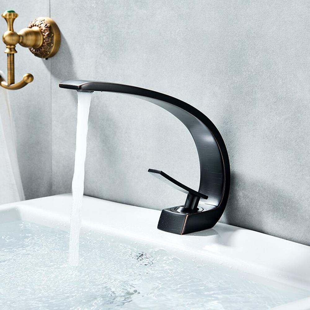 Bathroom Sink Faucet - Kastel Basin Faucets Modern Bathroom Mixer Tap Single Handle Single Hole Crane - undefined - Signature Faucets