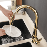 Kitchen Faucet - Victorian Single-Hole Kitchen Faucet With Pull Out Spout - undefined - Signature Faucets
