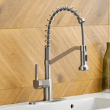 Kitchen Faucet - Apollo Single-Hole Kitchen Faucet with Pull-Down Spring Spout - undefined - Signature Faucets