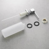 Soap Dispenser - Culp Deck Mounted Kitchen Sink Soap Dispenser 400ml (13.5oz) Square Pump Brass Construction - undefined - Signature Faucets