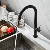 Kitchen Faucet - Laufer Single-Hole Kitchen Faucet With Pull Out Spring Spout - undefined - Signature Faucets