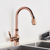 Kitchen Faucet - Victorian Single-Hole Kitchen Faucet With Pull Out Spout - undefined - Signature Faucets
